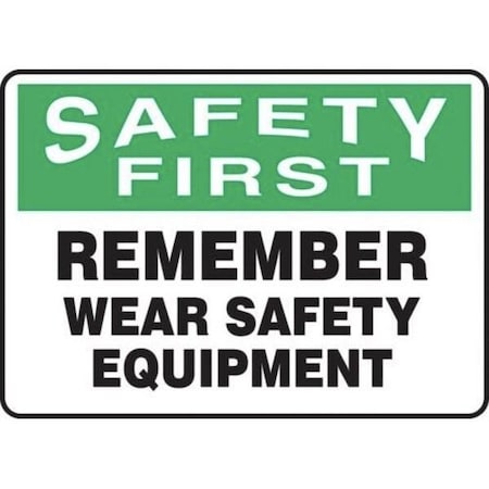 Accuform OSHA SAFETY FIRST SAFETY SIGN MPPE913XL MPPE913XL